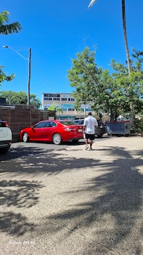 Self-parking spaces within the property