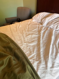 No blanket or top sheet