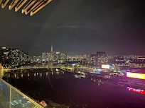 View from rooftop bar