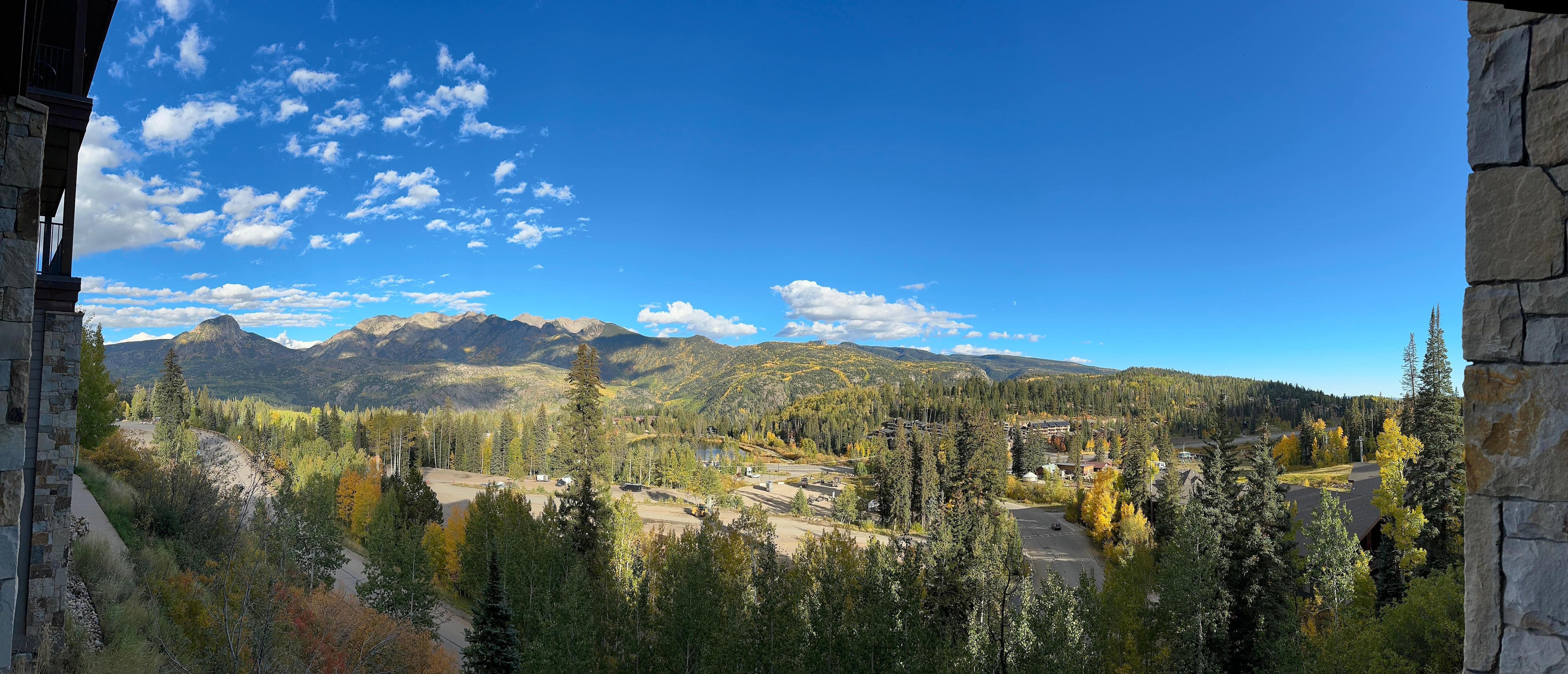 Panorama from the balcony