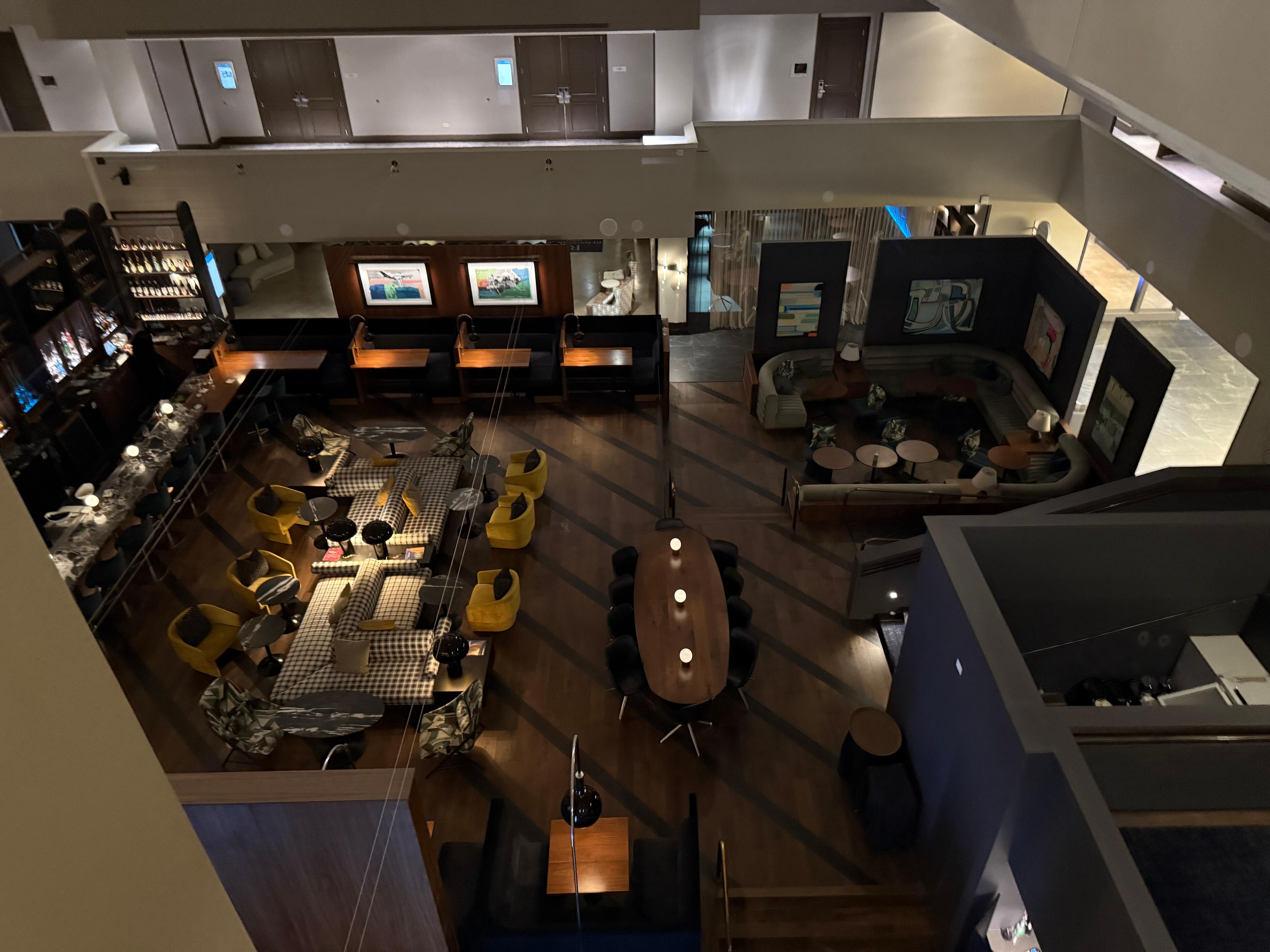 View of main hotel floor.
