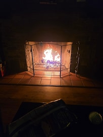 The fireplace was wounderful!!!