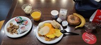 The breakfast at the hotel. I liked it