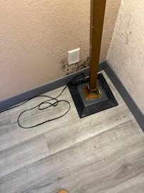 This mold is right by the bed