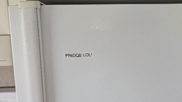 An example of a label (and sense of humor)