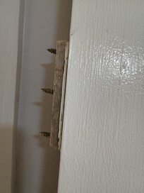 Door once it had fallen off the frame