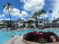 Excellent view from the main pool.