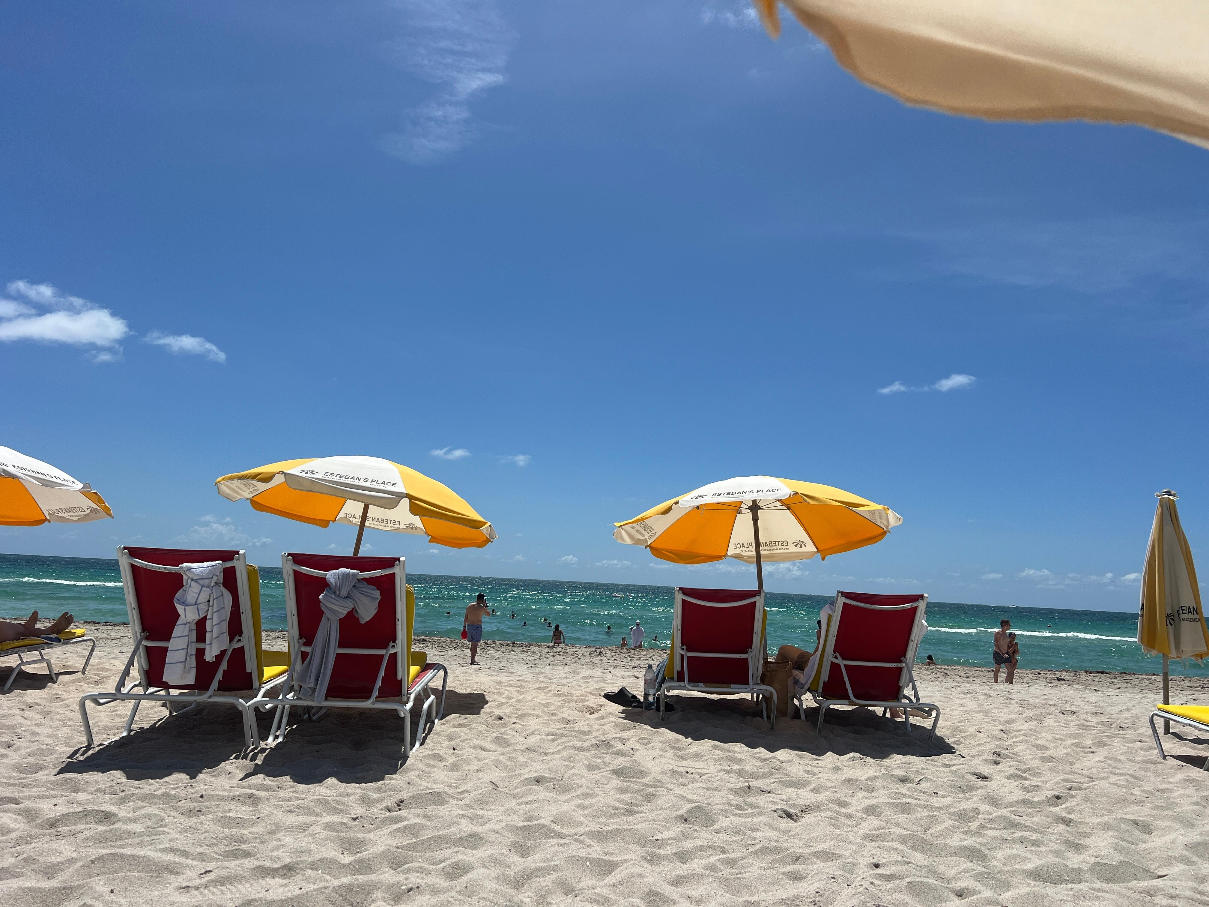 Beach by hotel 