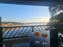 Sunset on the porch