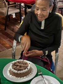 Mom curing her birthday cake🎉🎂🎊