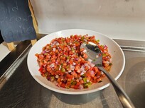 Flies in salsa. NOT covered