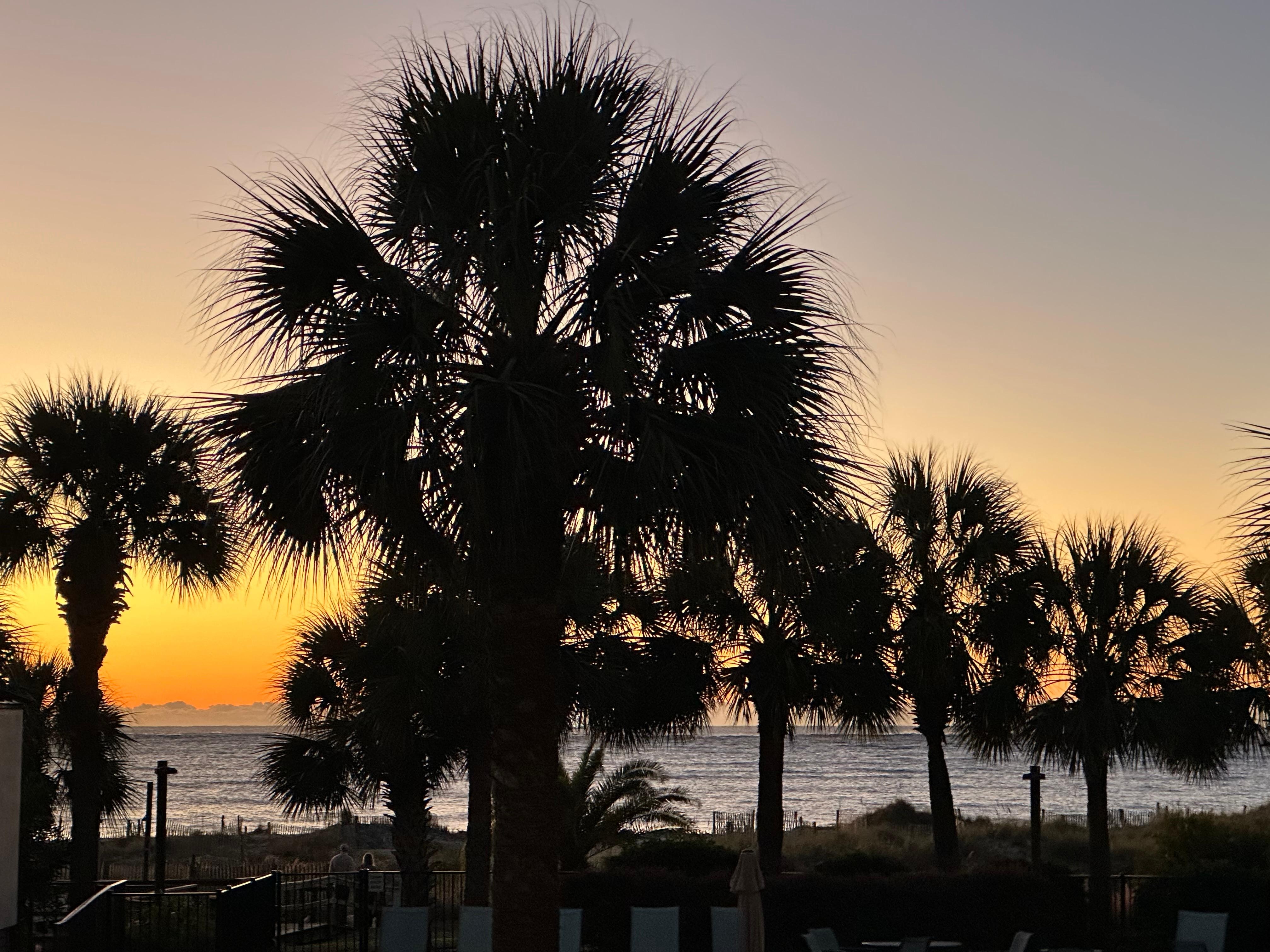Sunrise view from unit porch 