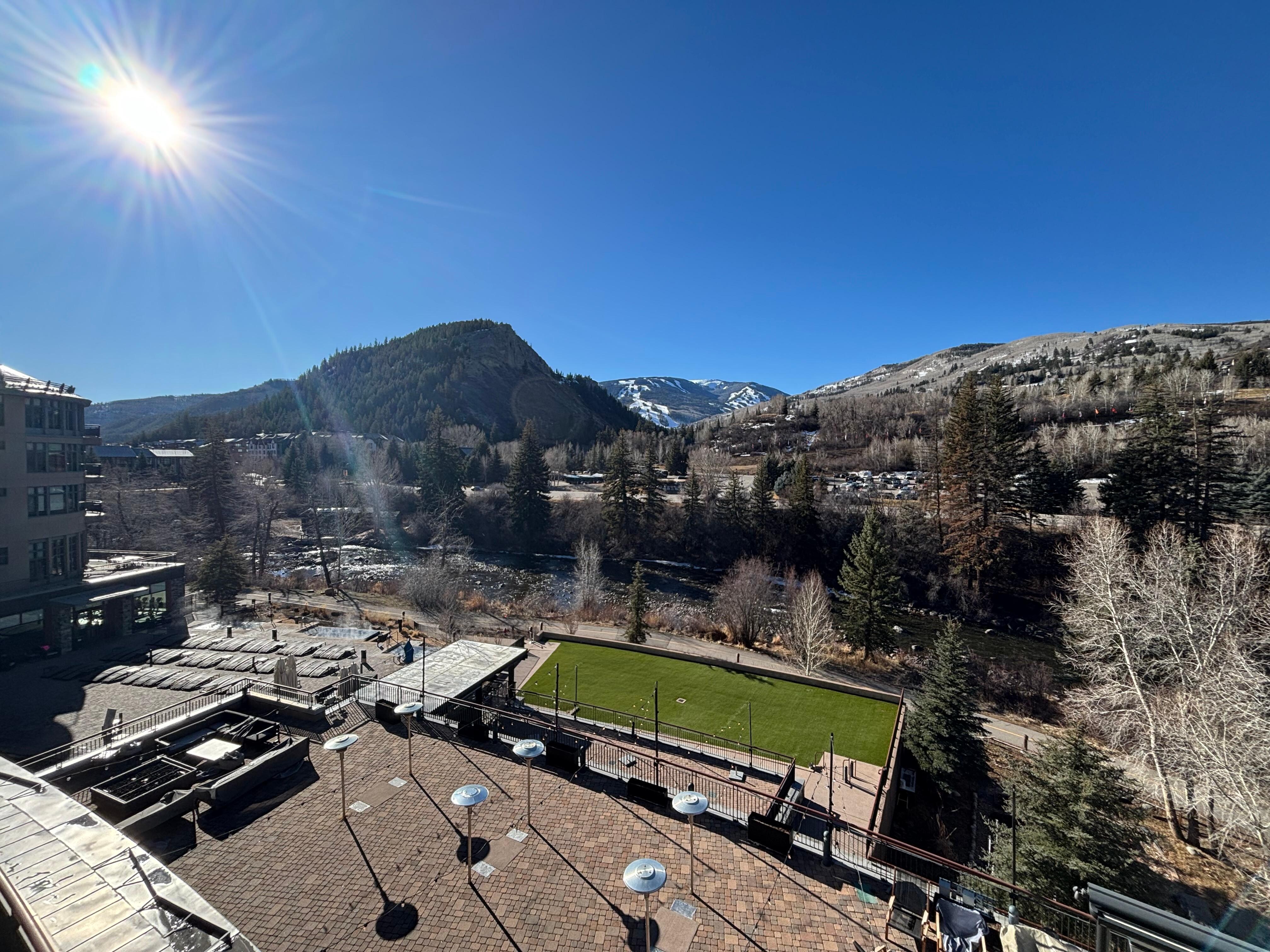 View from living room front window. 