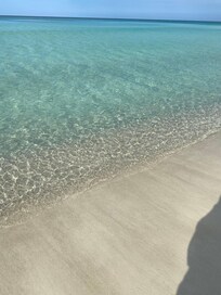 Crystal clear water great time to see fish, crabs and other ocean creatures. Did some snorkeling also.