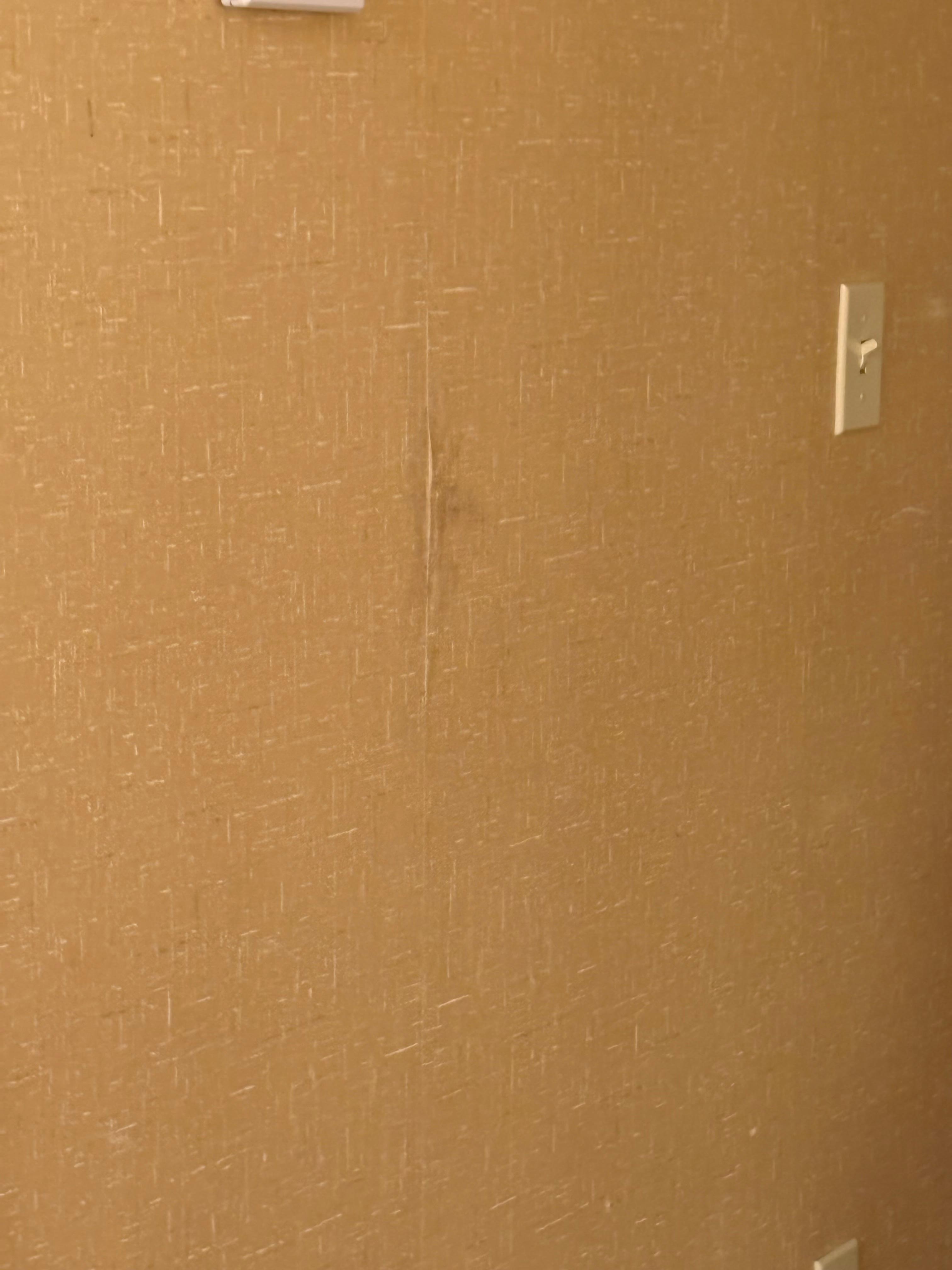 The walls were taped or glued together 