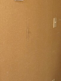 The walls were taped or glued together