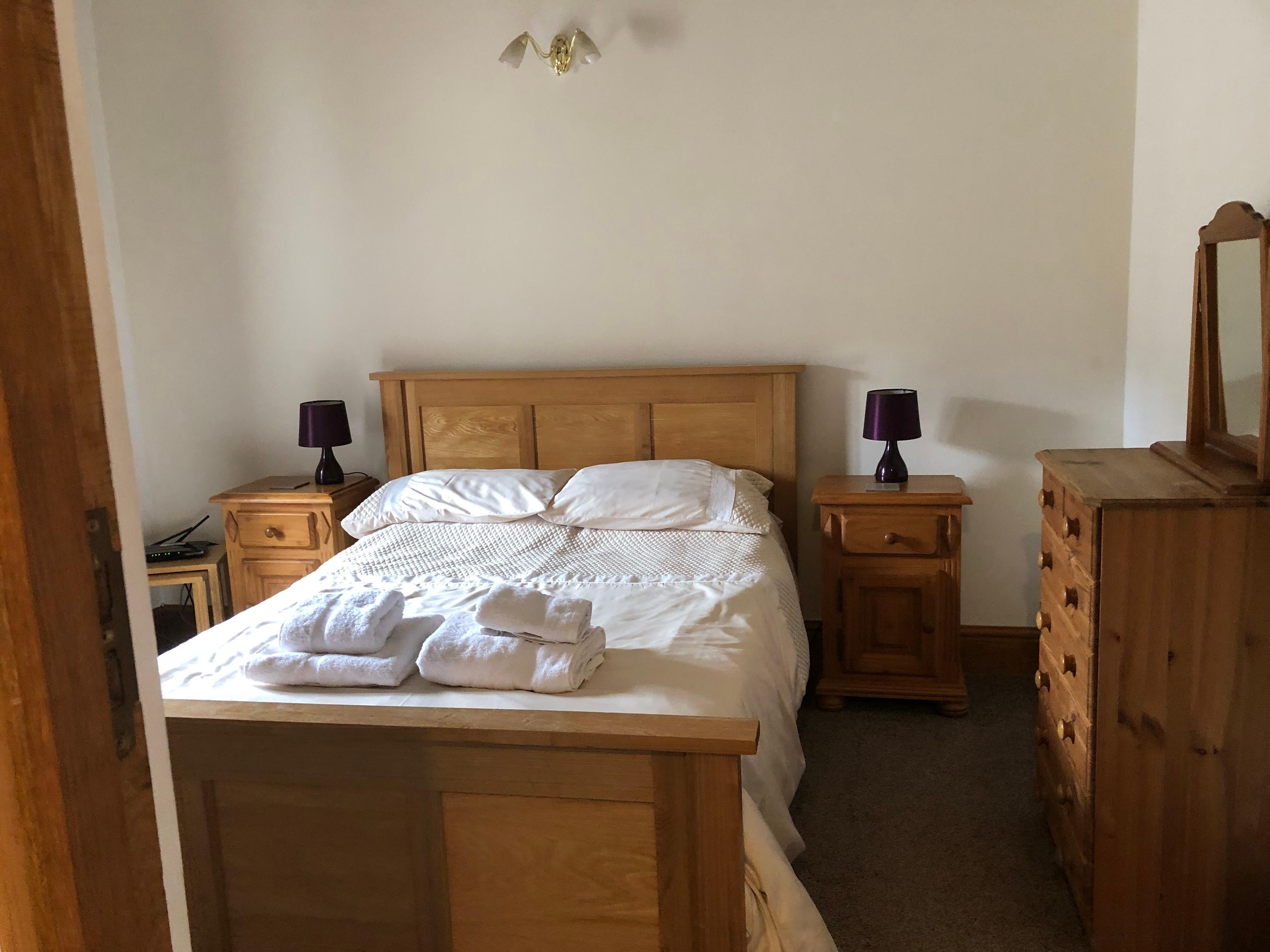 Wardrobe,draws, and a hairdryer provided  