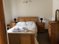 Wardrobe,draws, and a hairdryer provided