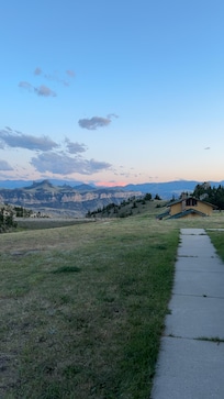 Evening view from front yard
