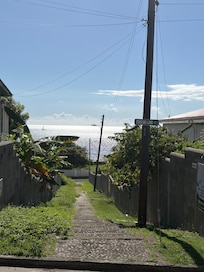View across the street, a local spa located down the path! Book in advance thy are very busy! Little restaurant bar down the road to the right perfect for last nights