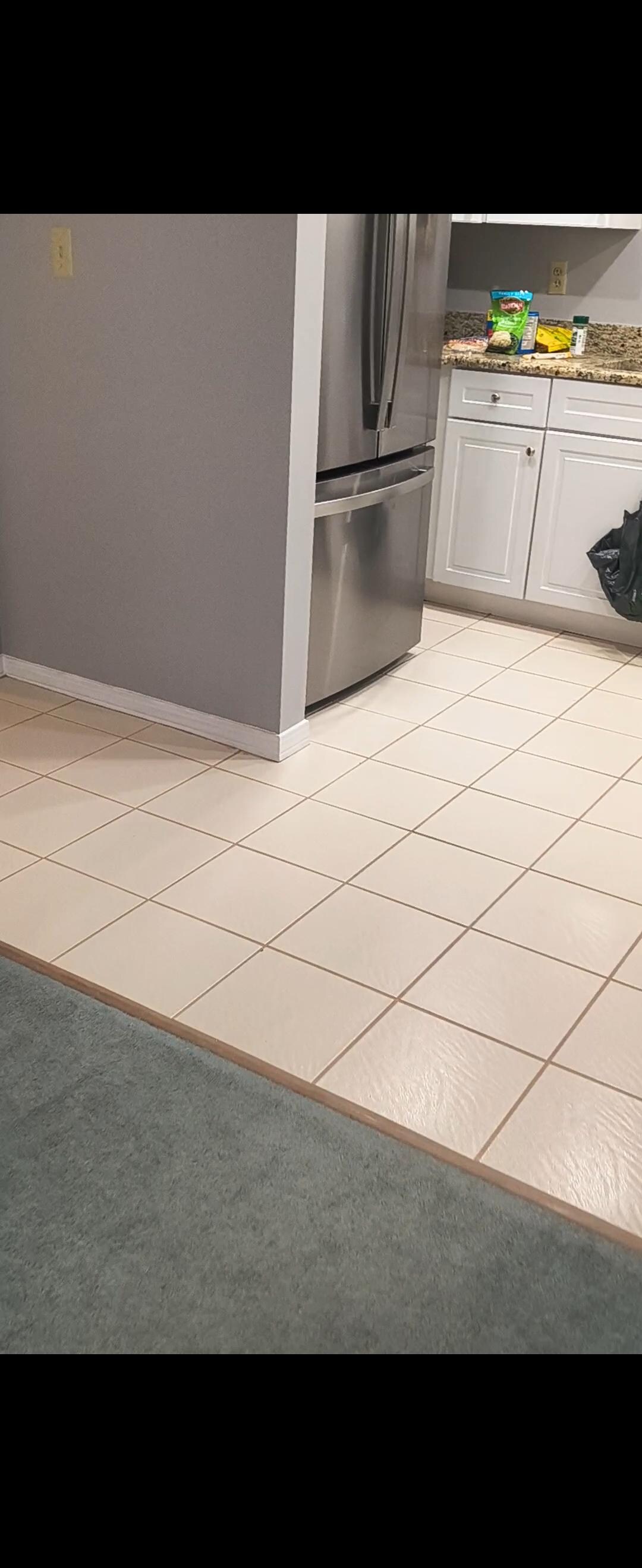 Glimpse of kitchen