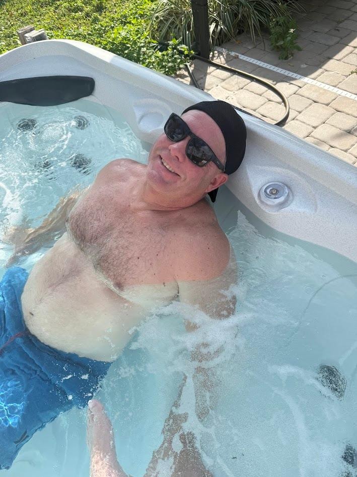 We loved sitting in the hot tub