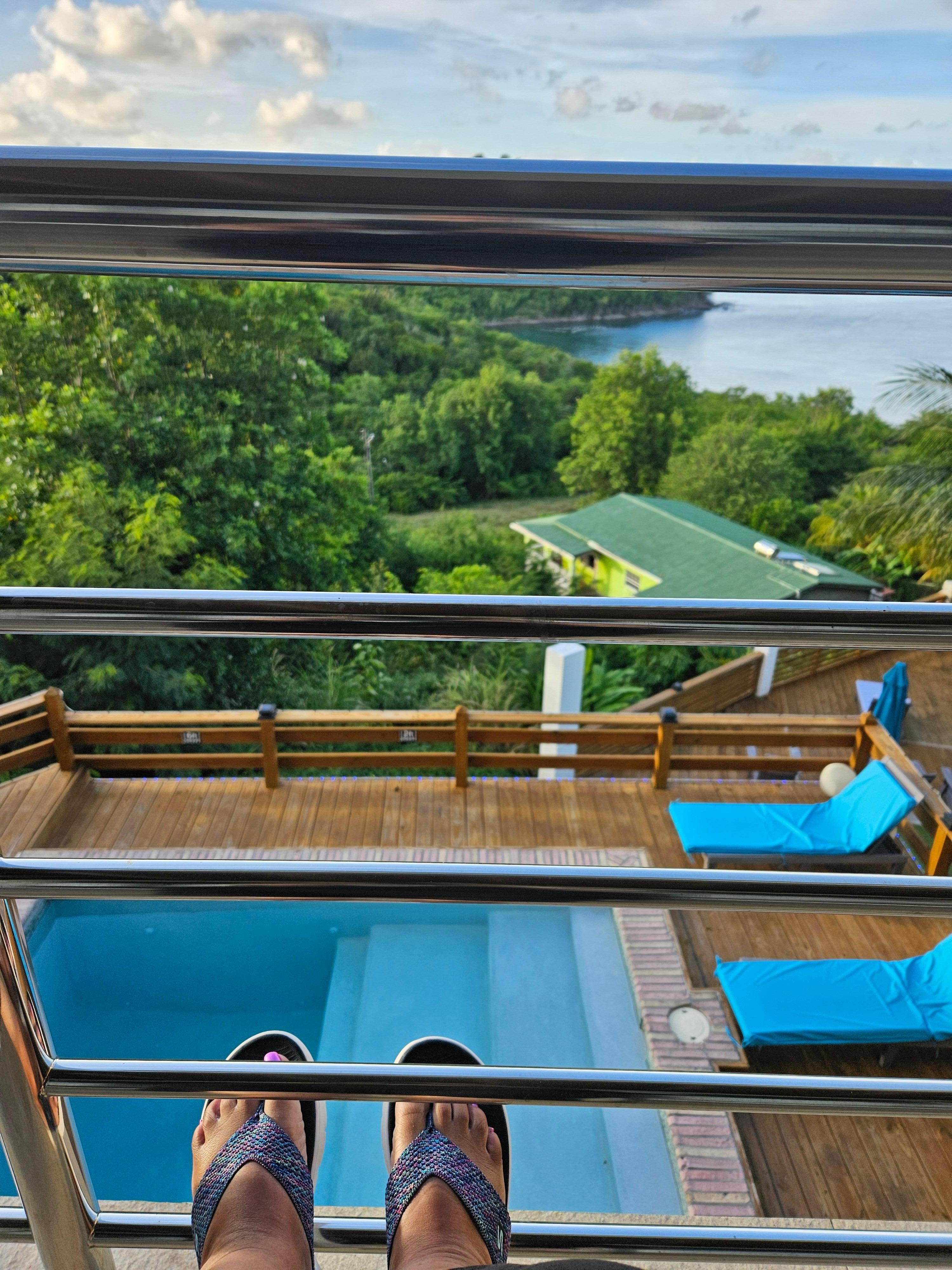 View from rear balcony