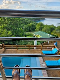 View from rear balcony