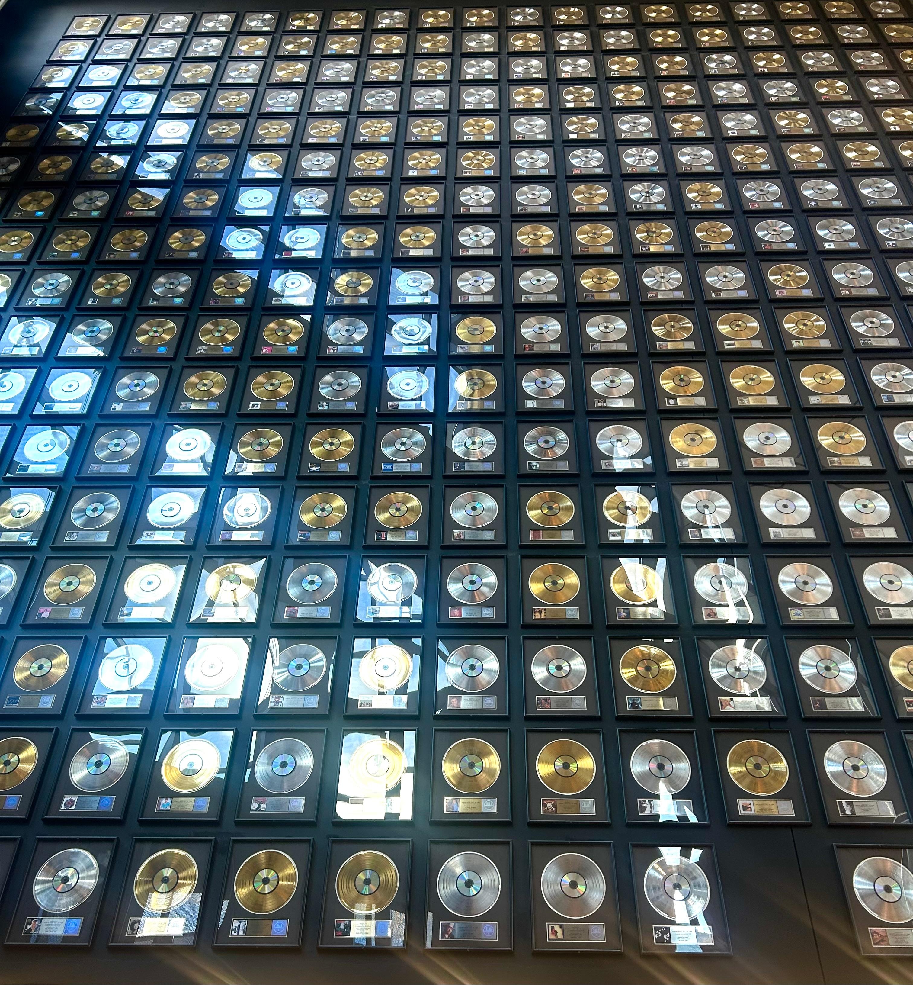 About 1/3 of the wall of records at CMHF