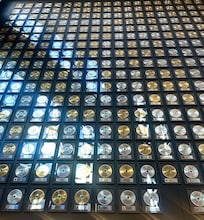 About 1/3 of the wall of records at CMHF