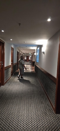A hallway of the hotel