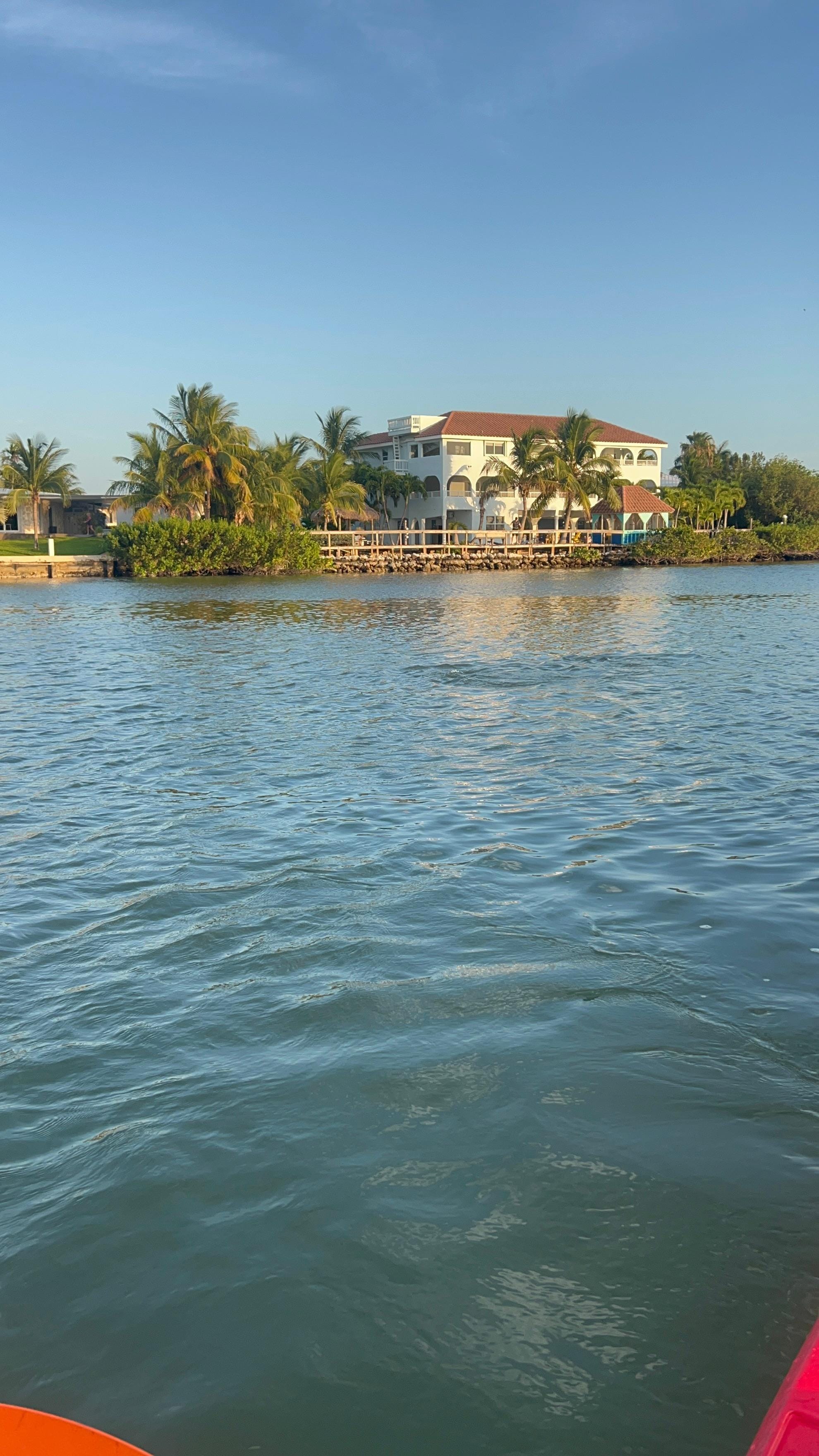 View of the house from kayaking, we were lucky to see a few dolphins and manatees!