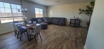 Livingroom and dining room