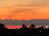 Sunset view from balcony