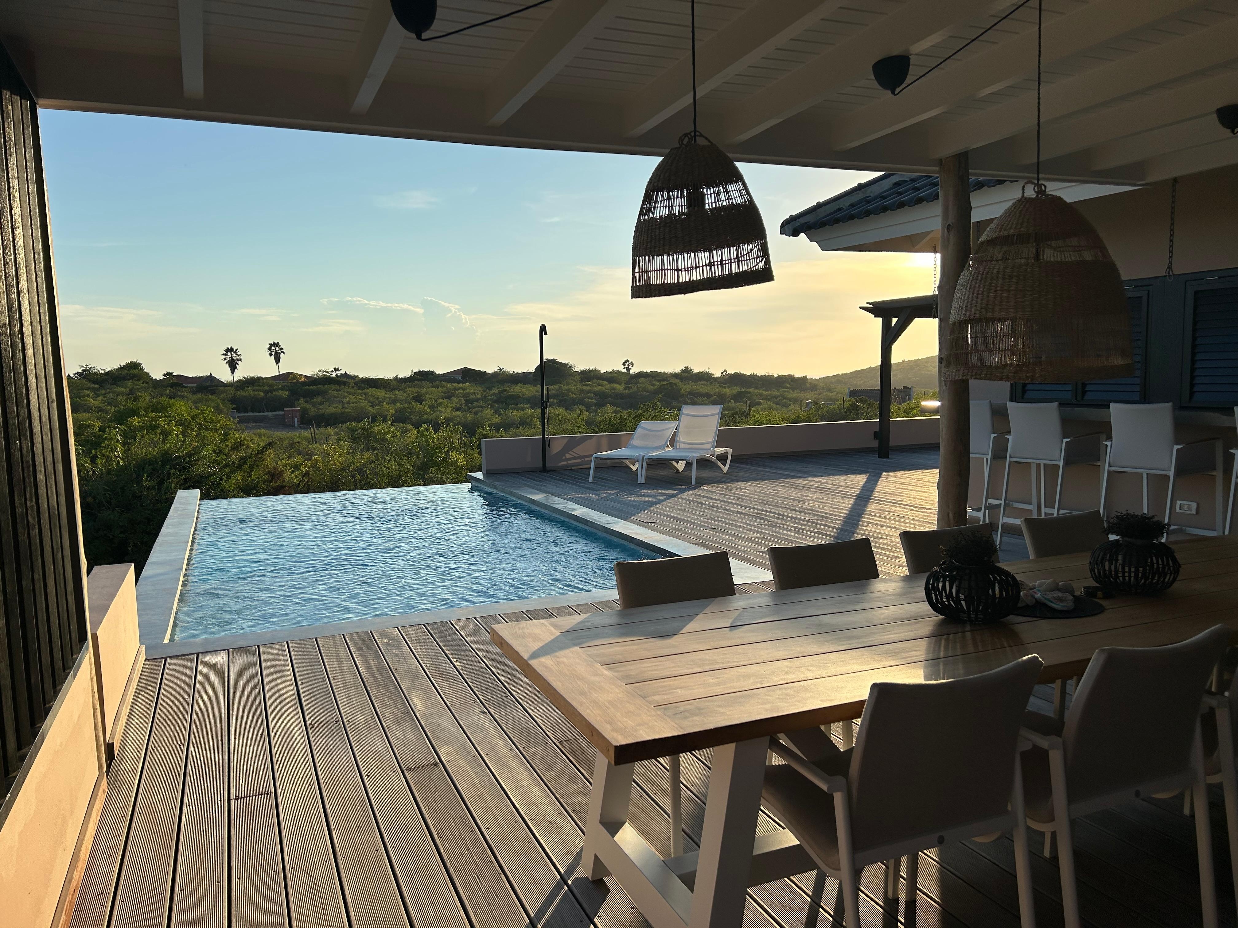 Blick vom Essbereich aus.