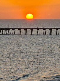 Balcony view of the sunset
