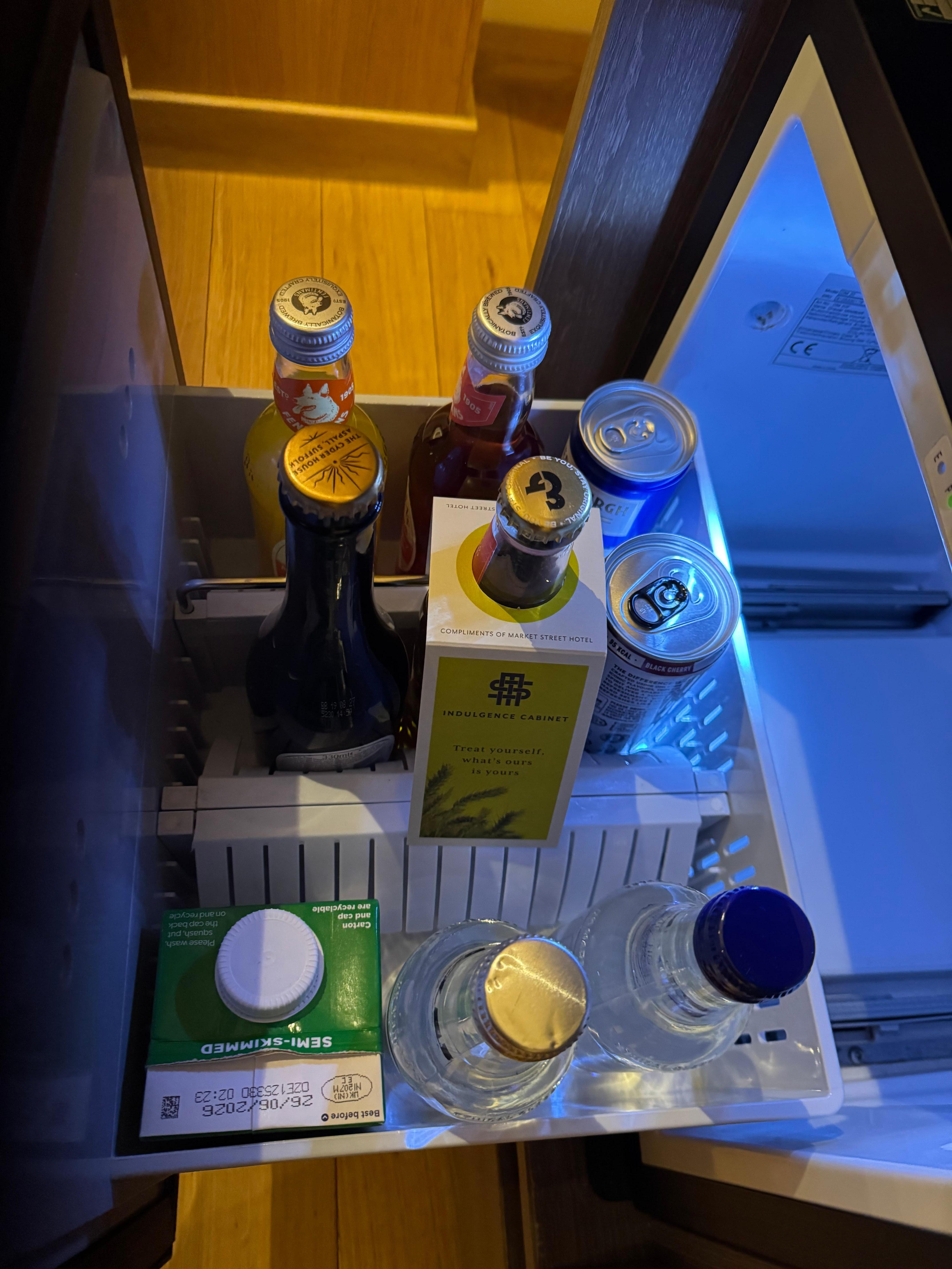 Free mini bar