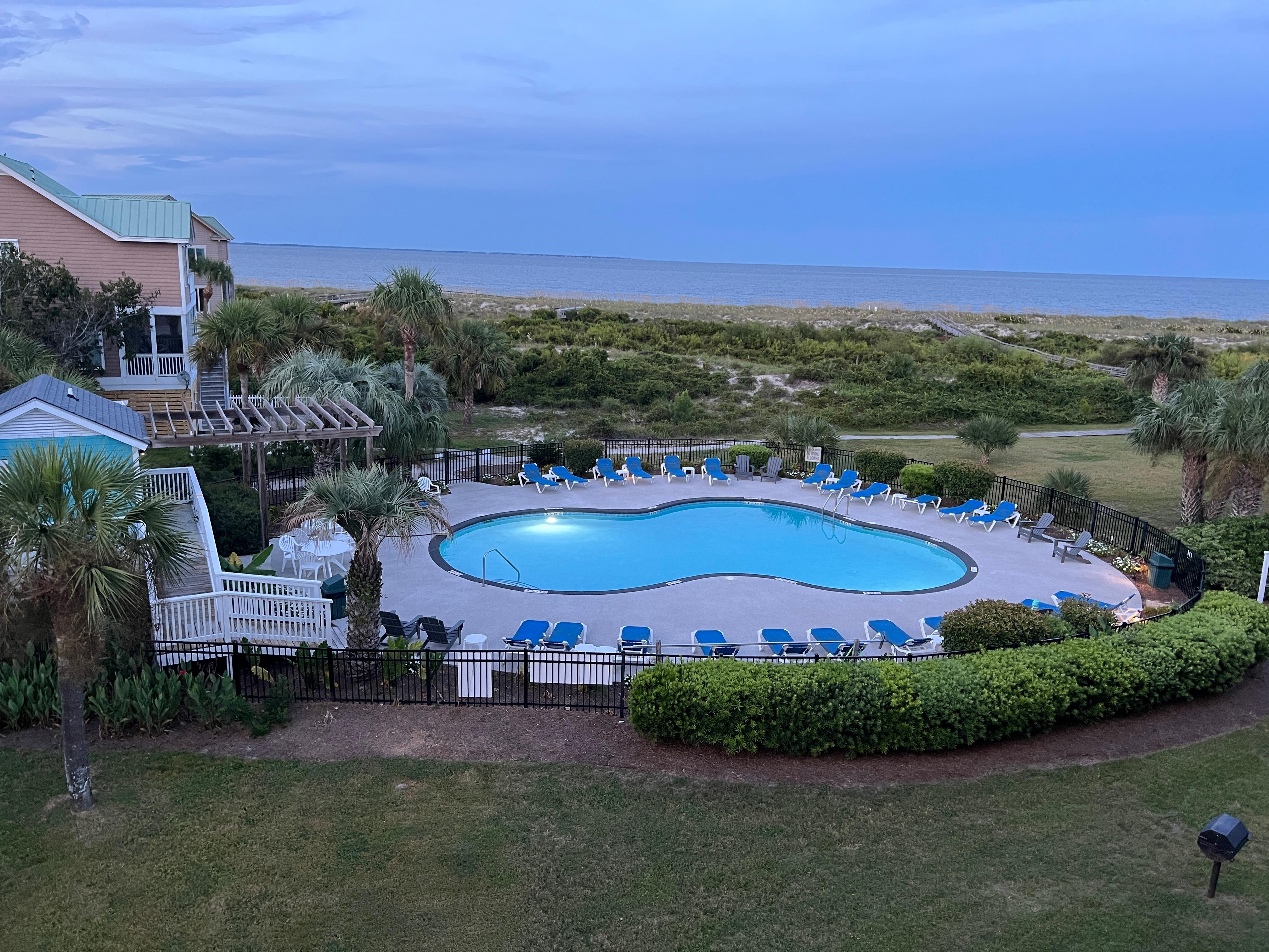 The view from the balcony.