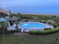 The view from the balcony.