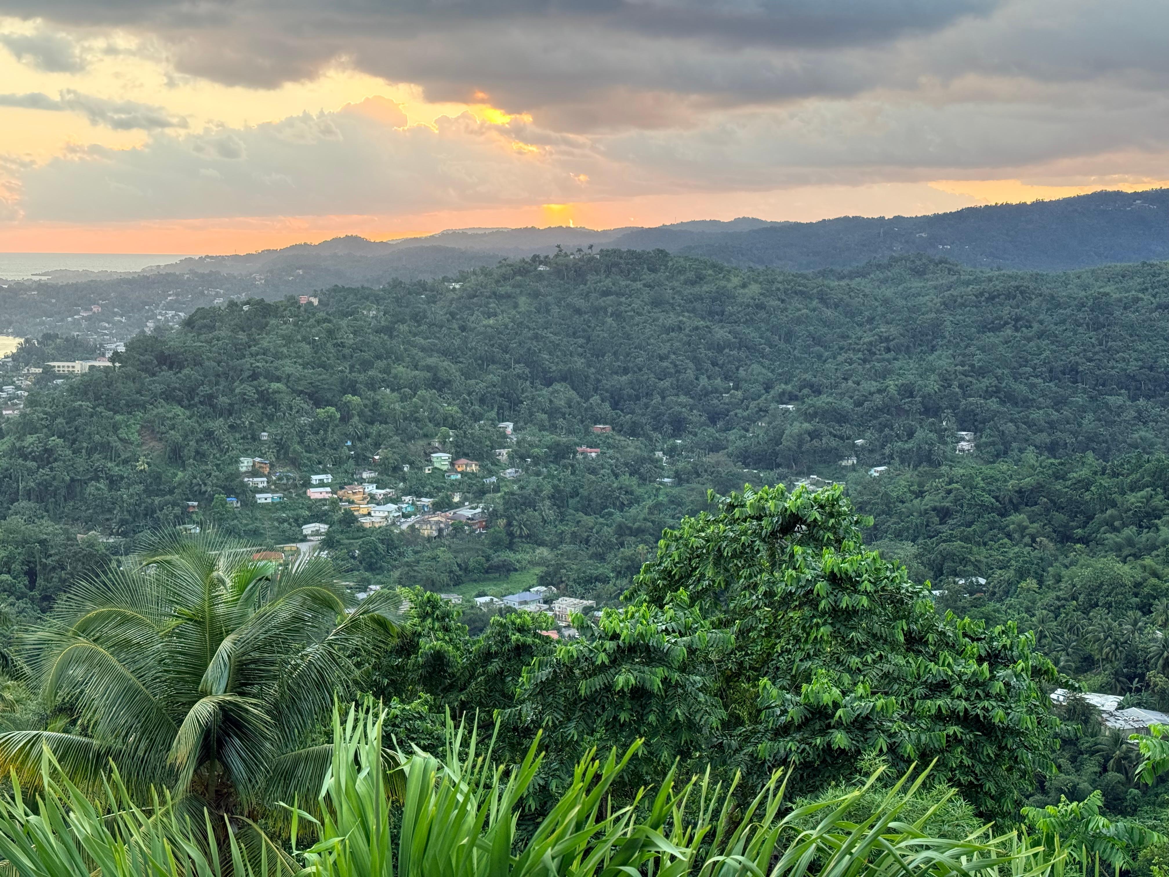 Sunrise view from balcony 