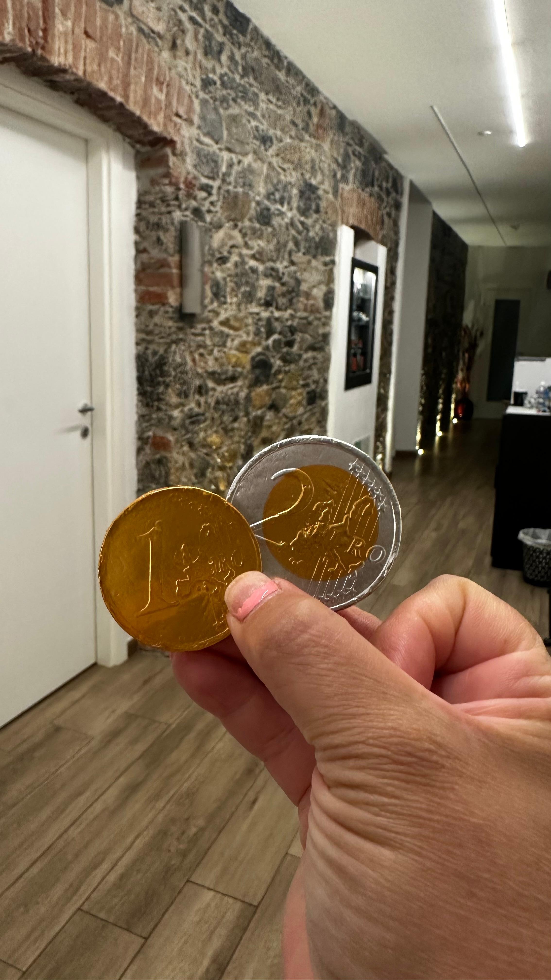 They left us chocolates and candy 