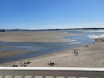 View of bay at low tide