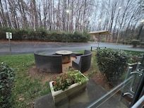 Must be nice to sit outside when the weather is nice.