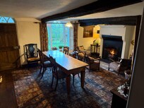 Cosy place to sit by the fire, surrounded by incredible history, and relax