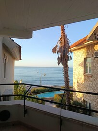 Blick vom Balkon