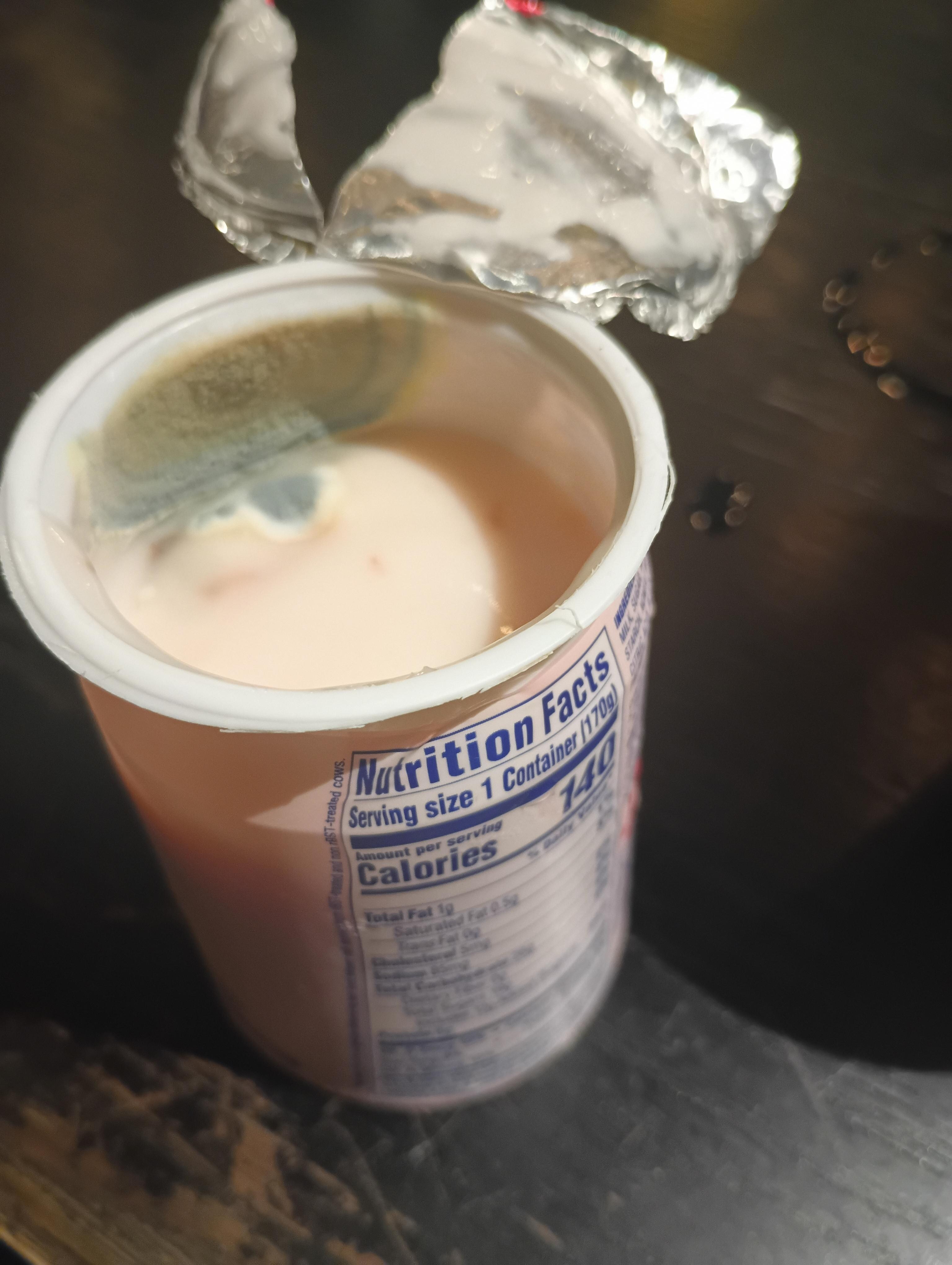 Mold on the yogurt.