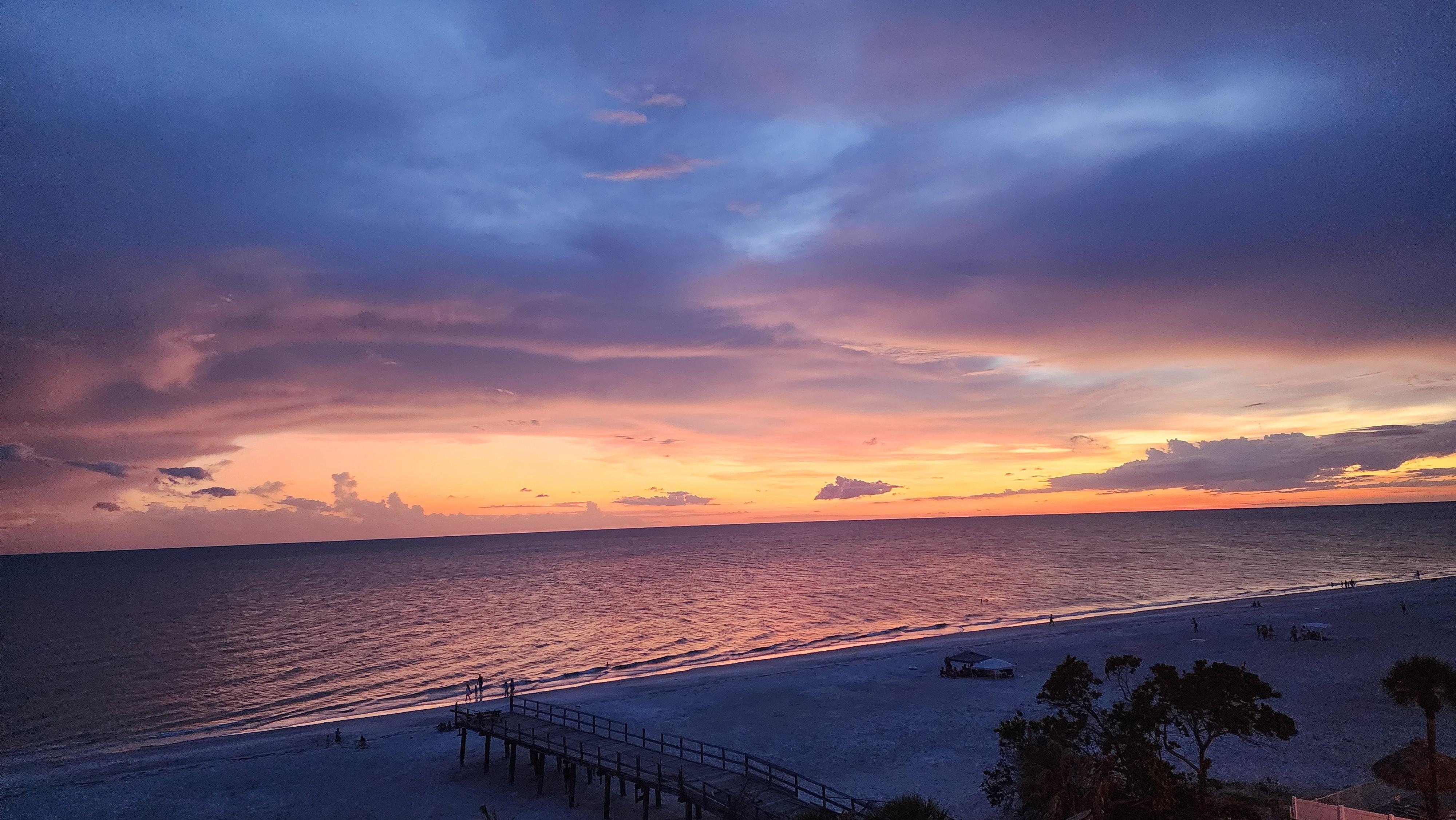 Beautiful sunset views from the balcony!