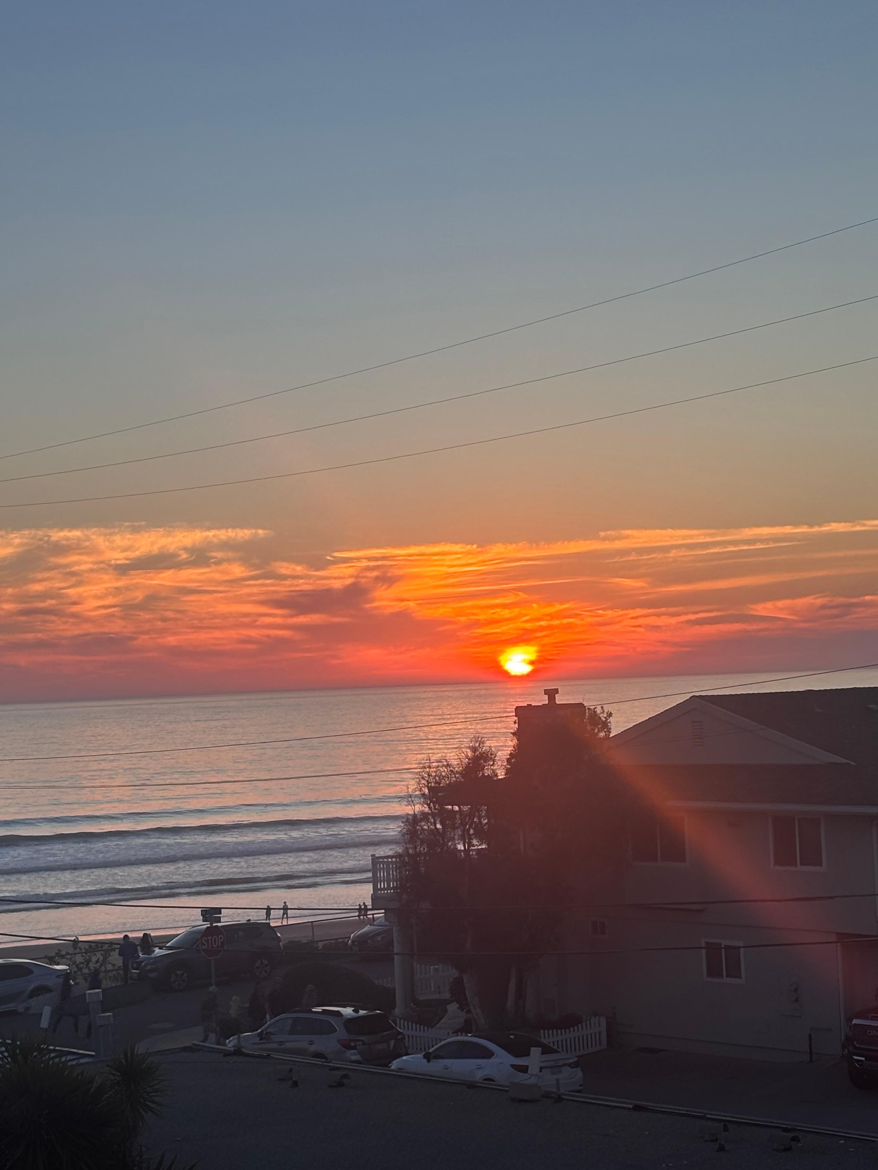 View from balcony outside the door. 