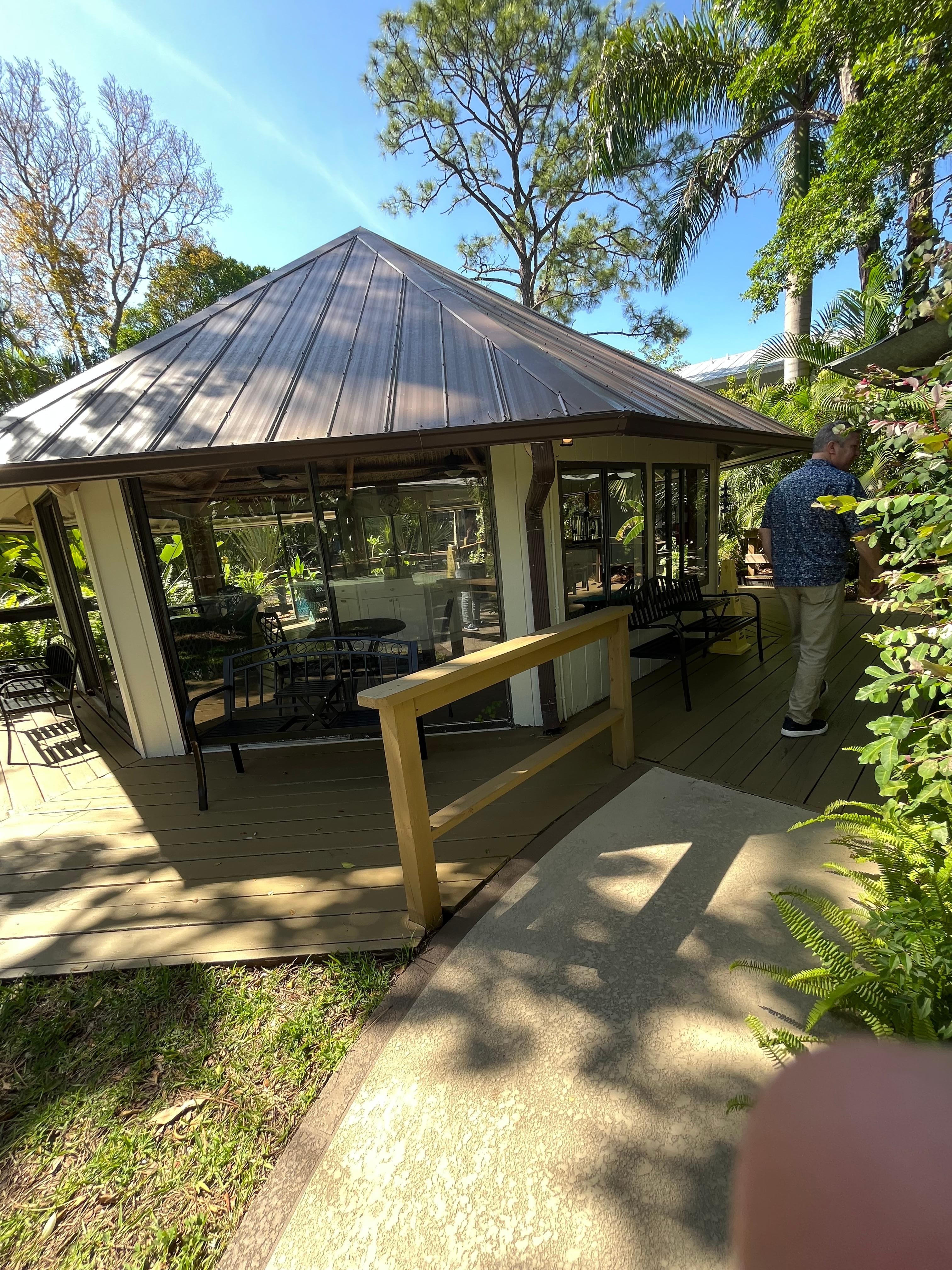 Beautiful little hut for your breakfast dining pleasure 