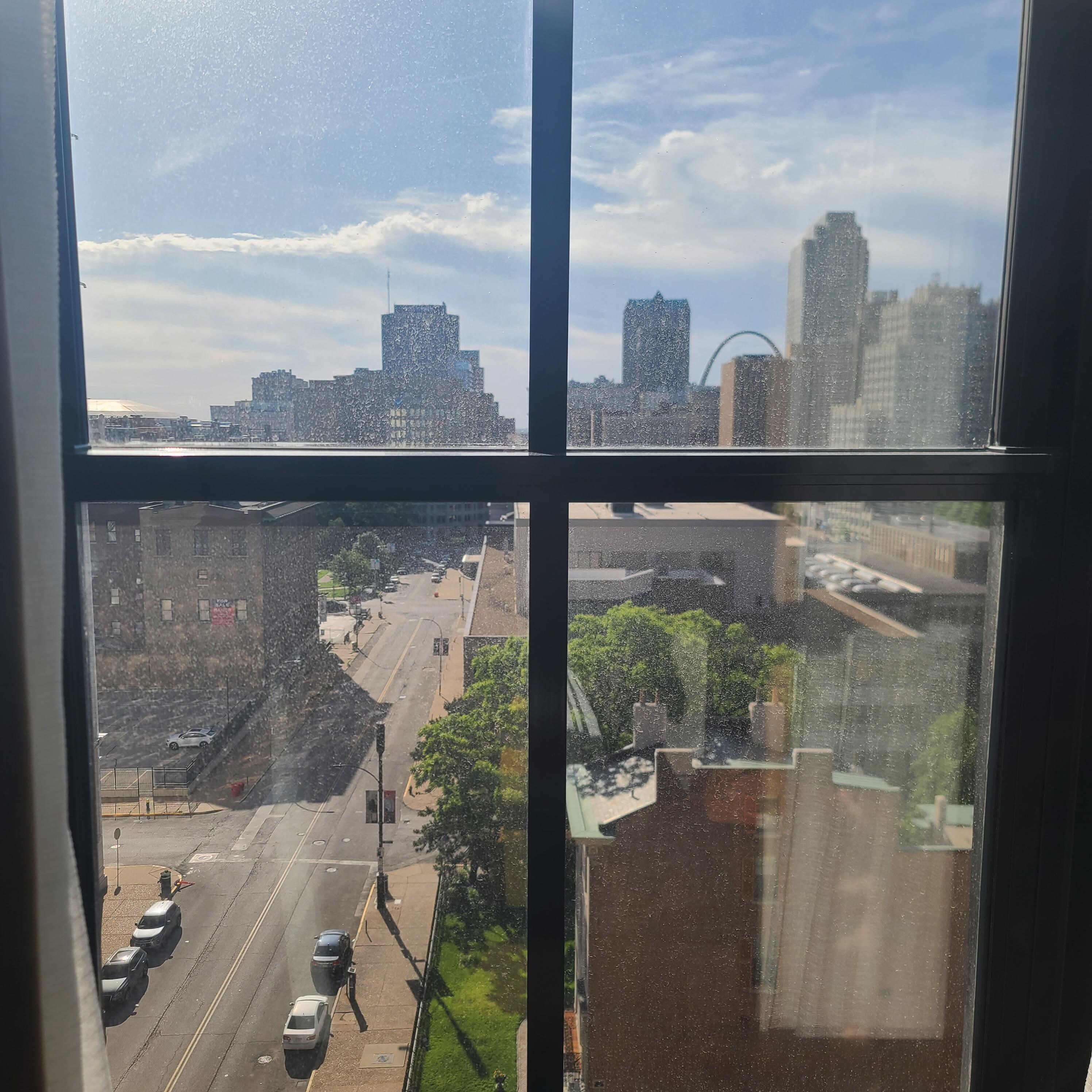 View from corner suite 8th floor